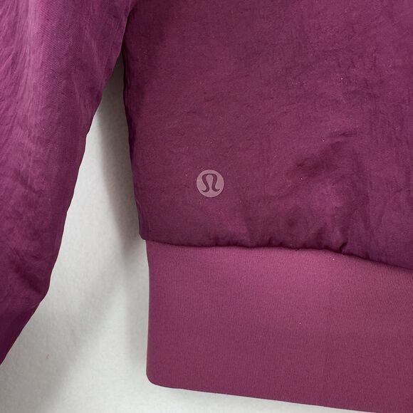 Lululemon Womens Puffer Jacket 6 Non Stop Bomber Reversible Quilted Zip Marvel - Picture 4 of 12